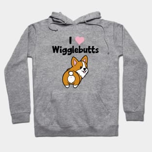 I Heart Wigglebutts Corgi Dog Hoodie